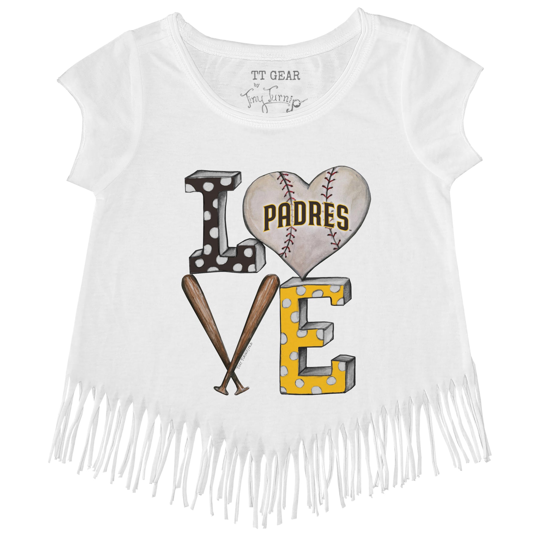 San Diego Padres Baseball LOVE Fringe Tee