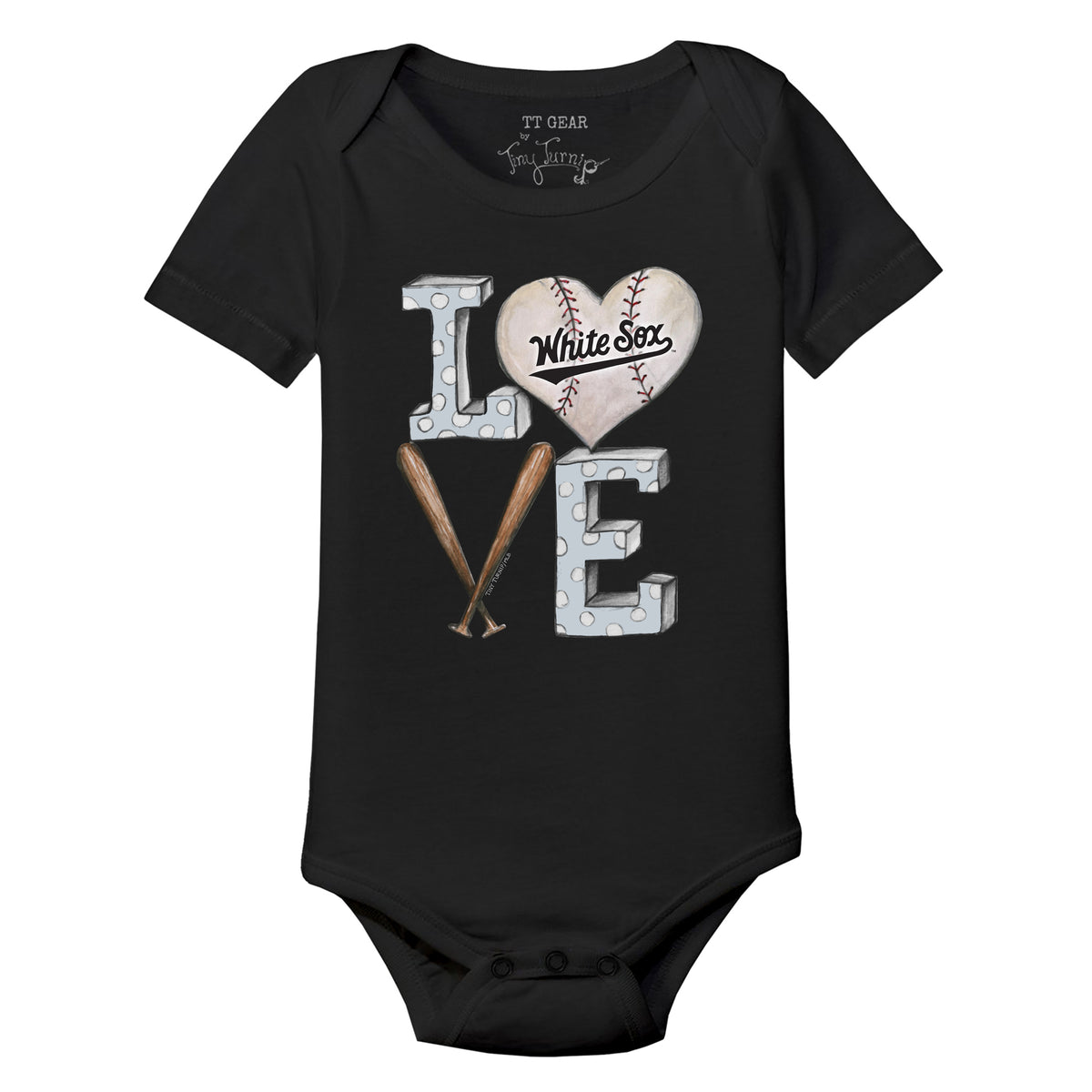 Chicago White Sox Baseball LOVE Short Sleeve Snapper