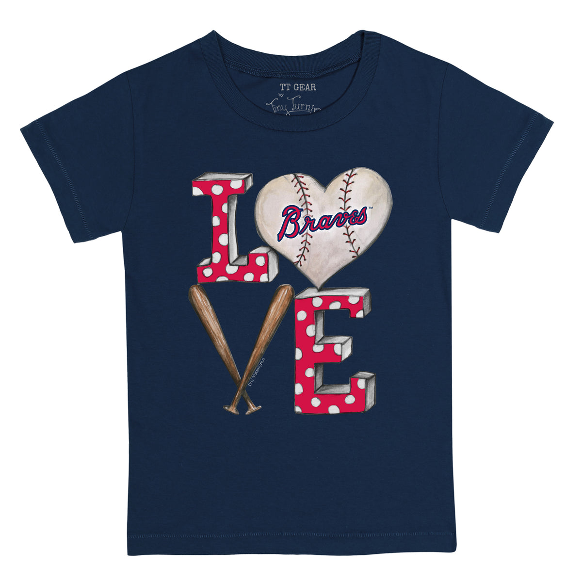 Atlanta Braves Baseball LOVE Tee Shirt