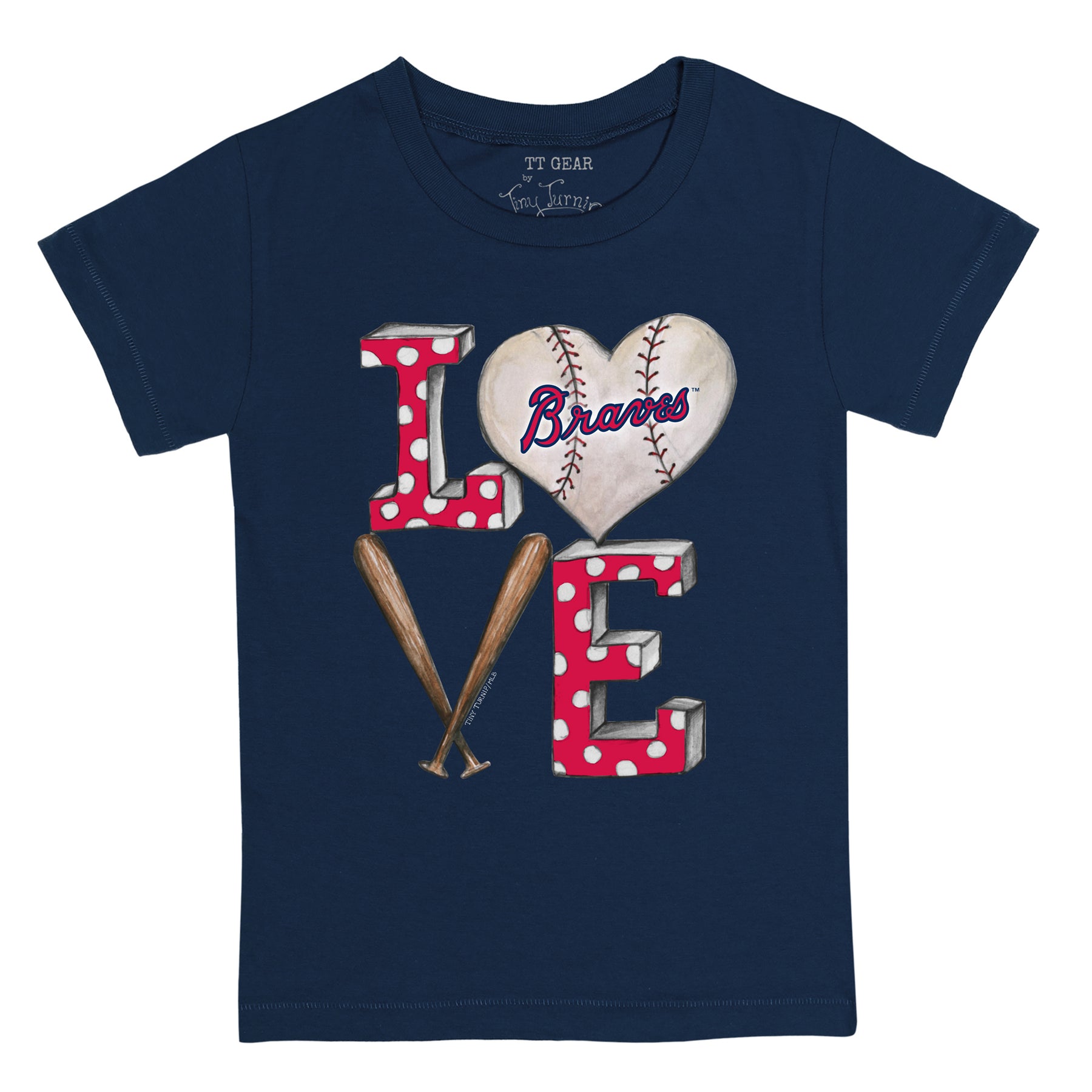 Atlanta Braves Baseball LOVE Tee Shirt