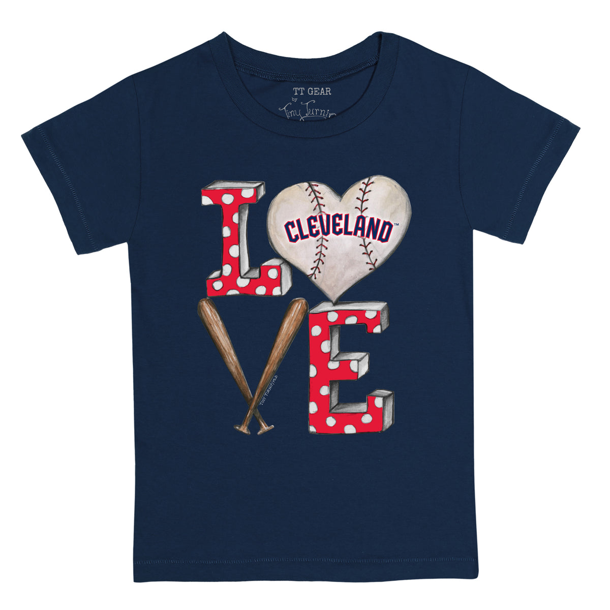 Cleveland Guardians Baseball LOVE Tee Shirt
