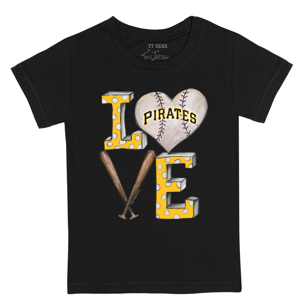 Pittsburgh Pirates Baseball LOVE Tee Shirt