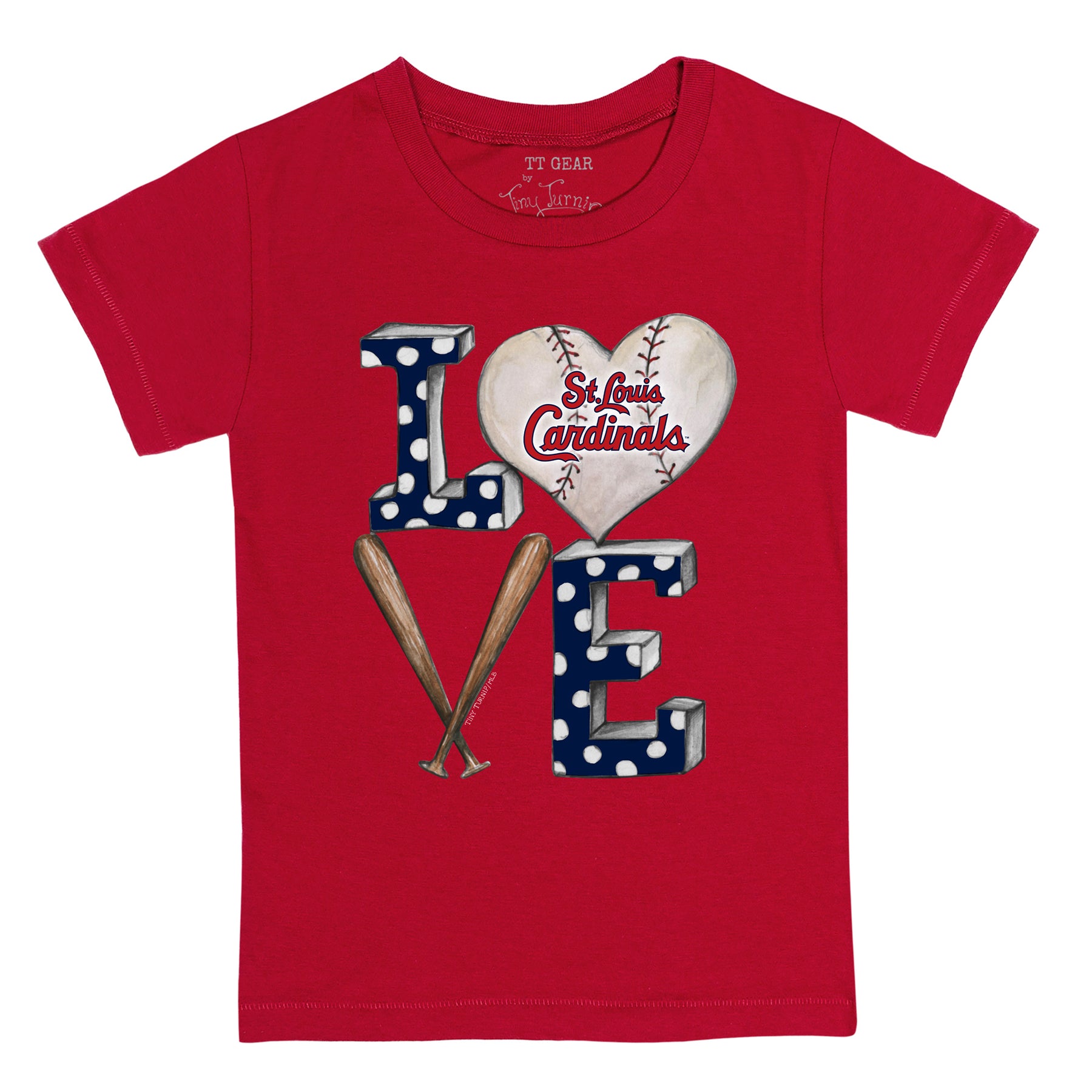 St. Louis Cardinals Baseball LOVE Tee Shirt