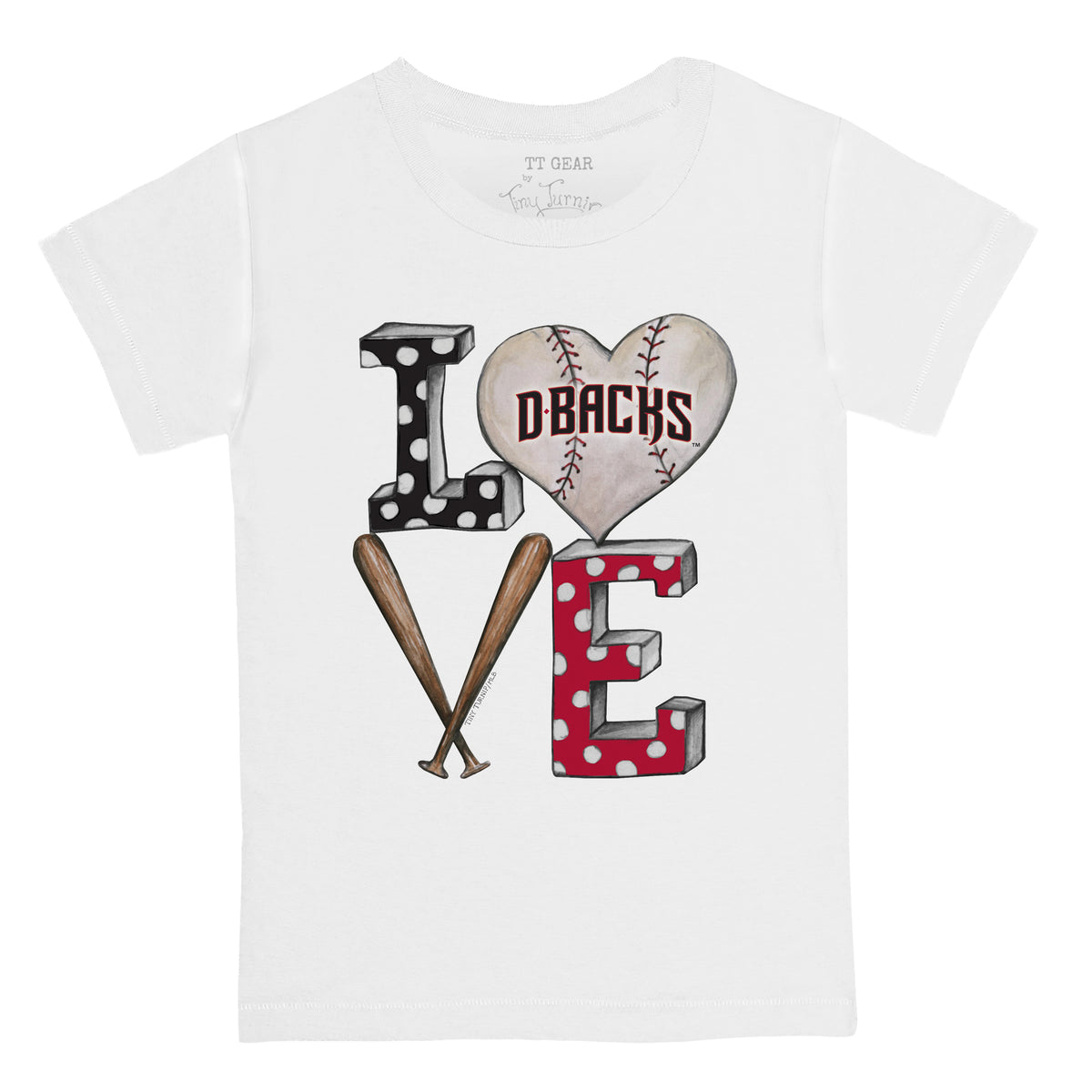 Arizona Diamondbacks Baseball LOVE Tee Shirt