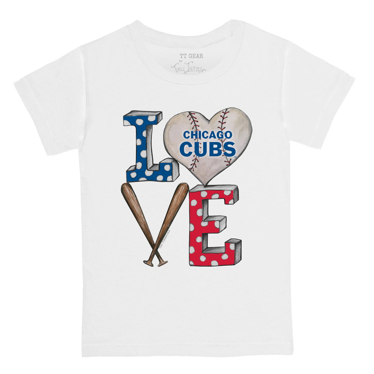 Chicago Cubs Baseball LOVE Tee Shirt