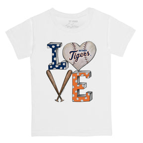 Detroit Tigers Baseball LOVE Tee Shirt