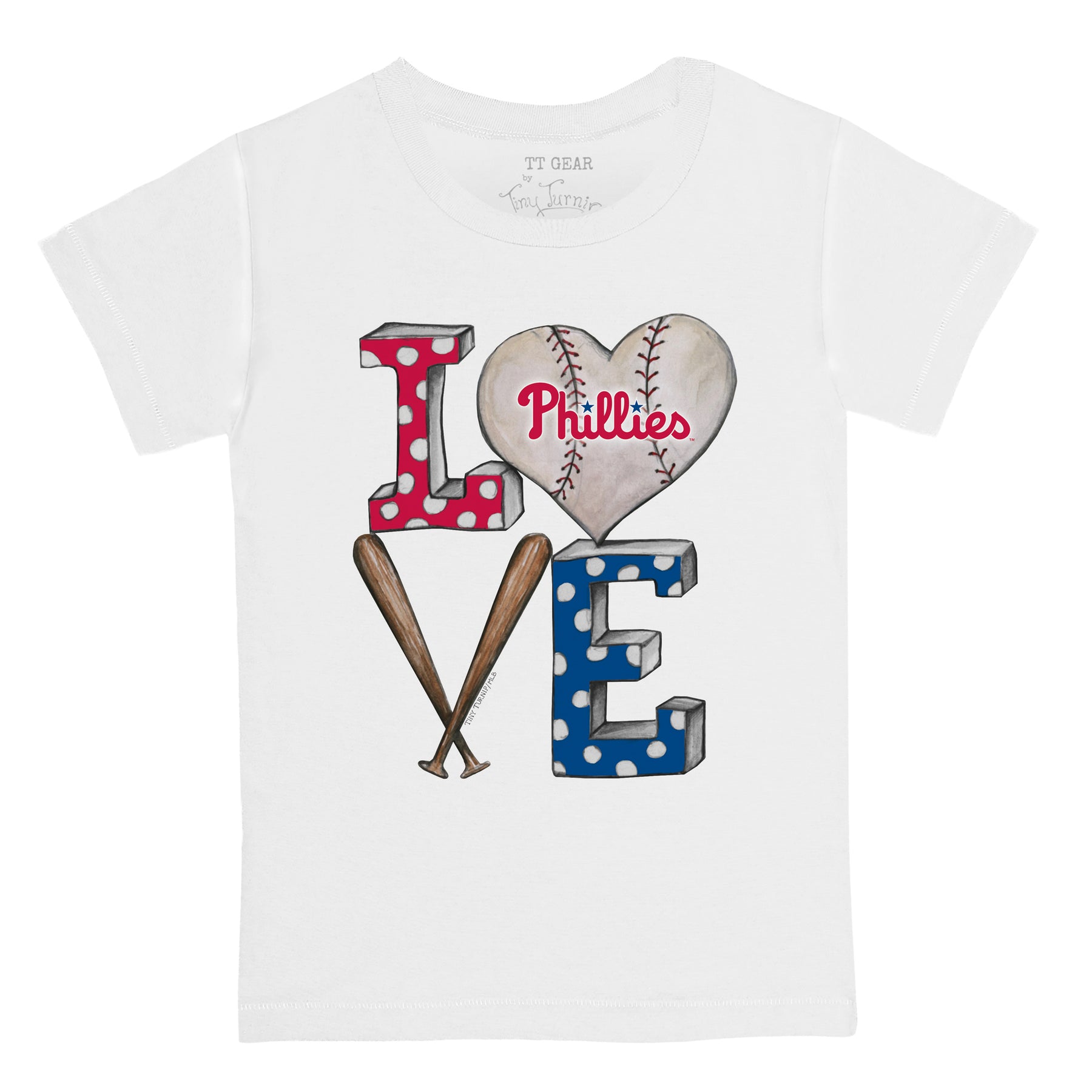 Philadelphia Phillies Baseball LOVE Tee Shirt