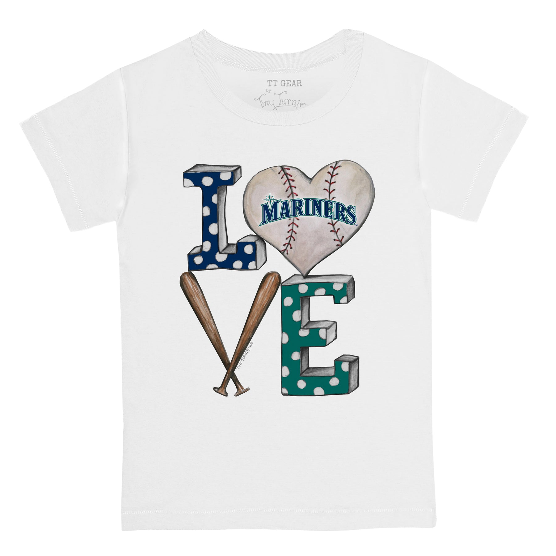 Seattle Mariners Baseball LOVE Tee Shirt
