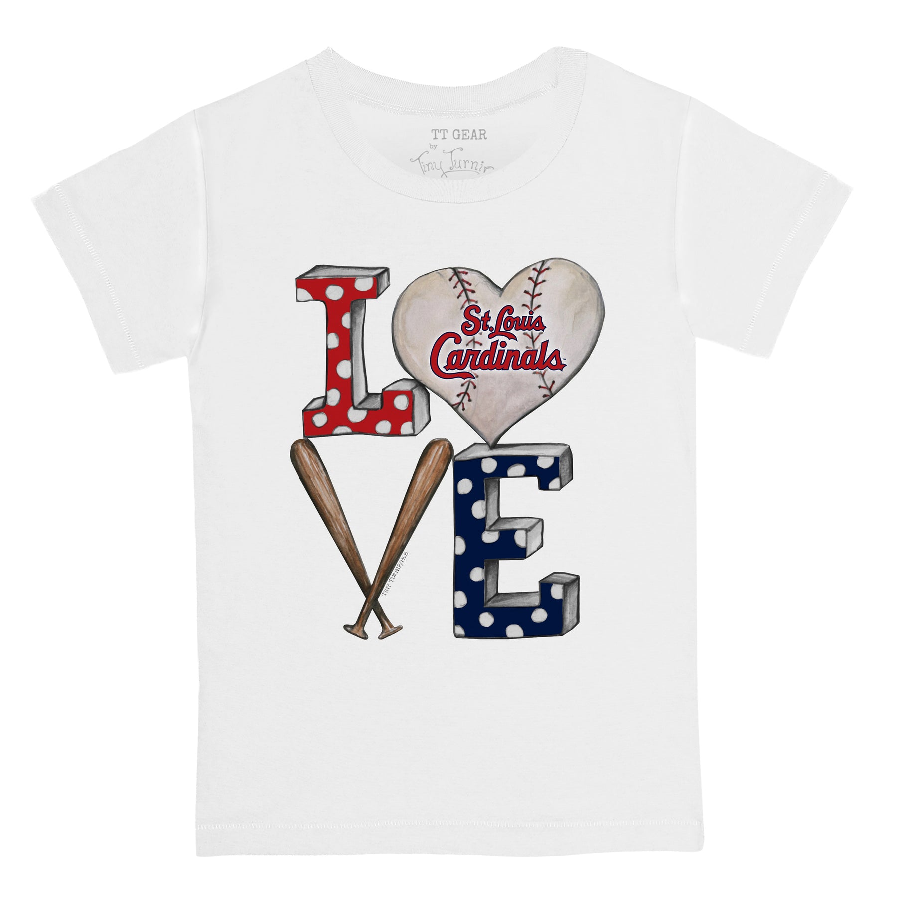 St. Louis Cardinals Baseball LOVE Tee Shirt