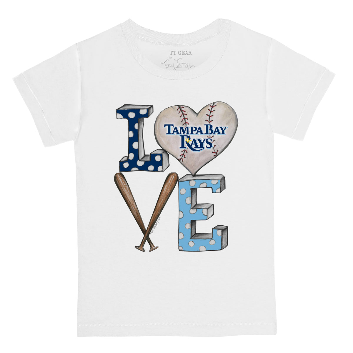 Tampa Bay Rays Baseball LOVE Tee Shirt