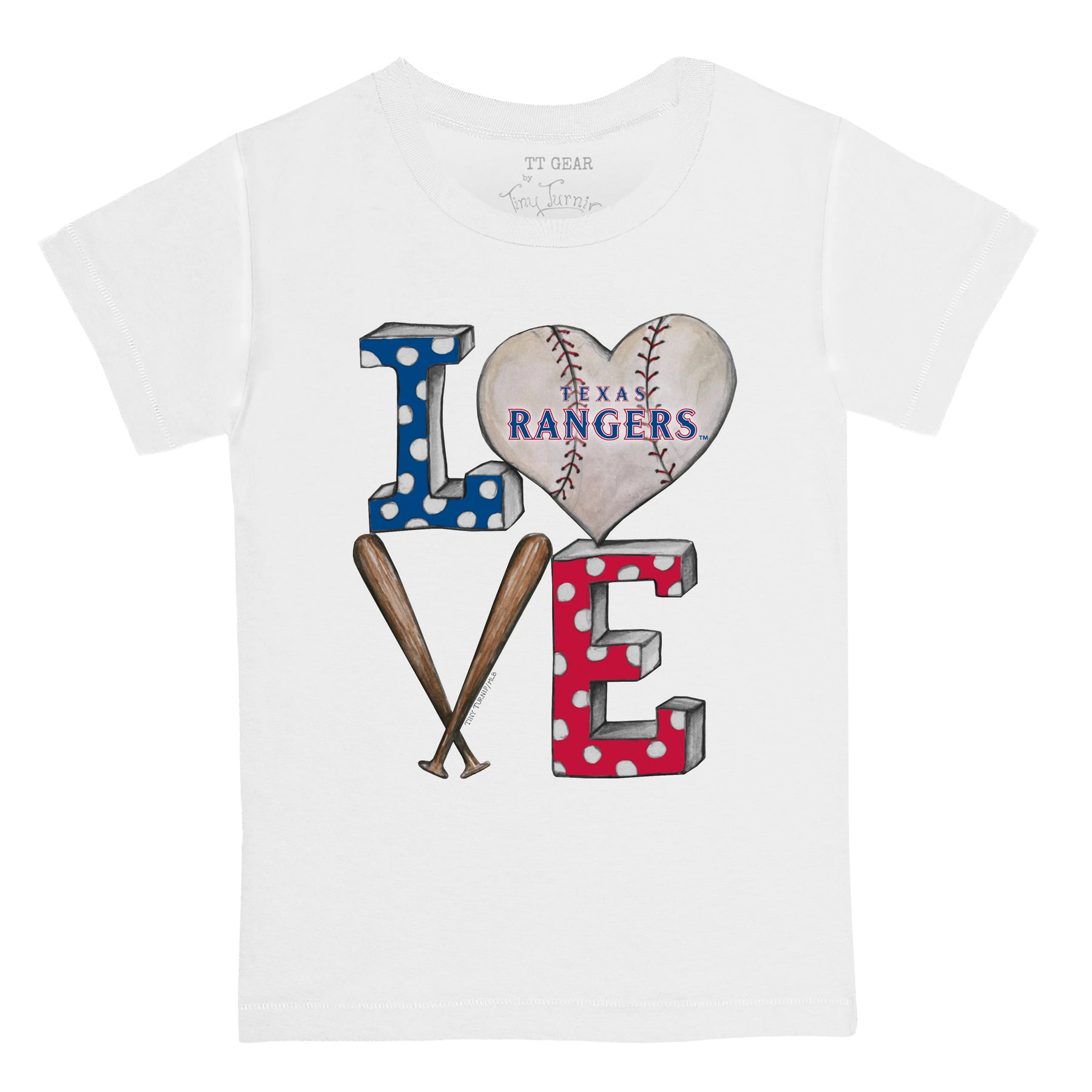 Texas Rangers Baseball LOVE Tee Shirt