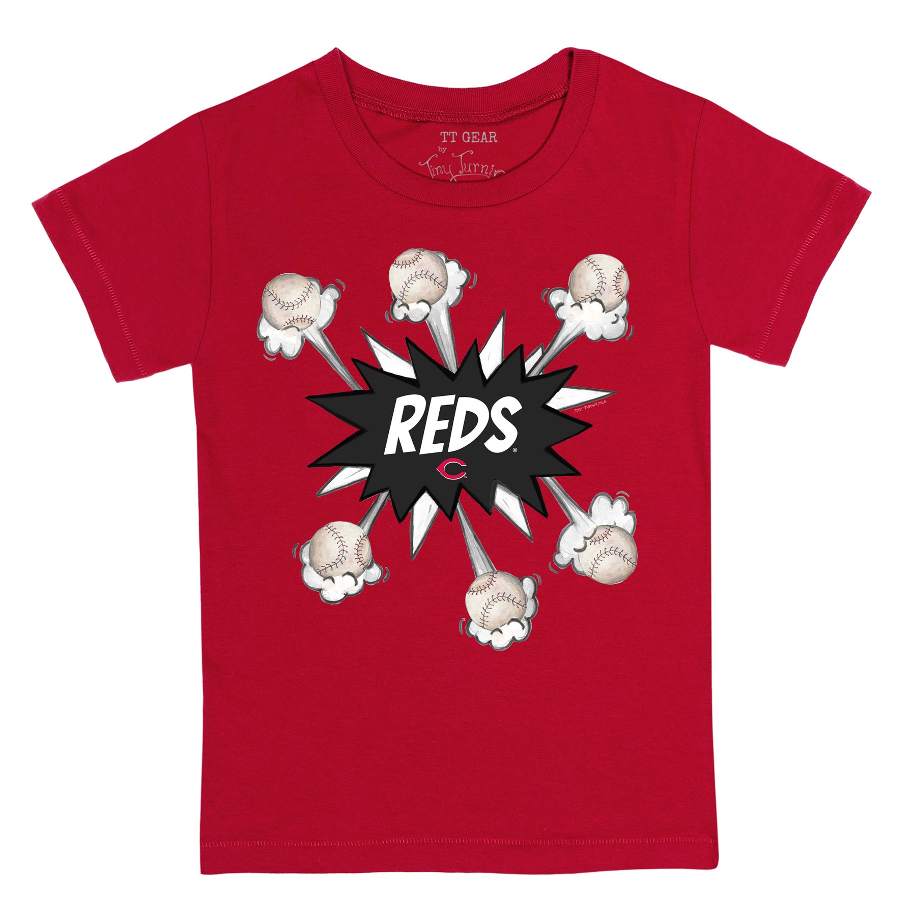 Cincinnati Reds Baseball Pow Tee Shirt