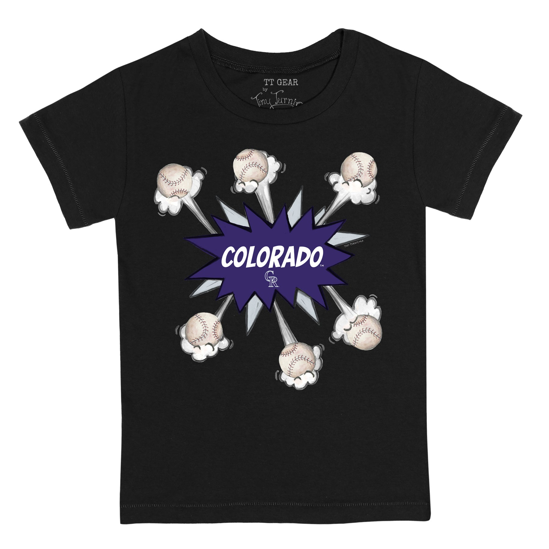 Colorado Rockies Baseball Pow Tee Shirt