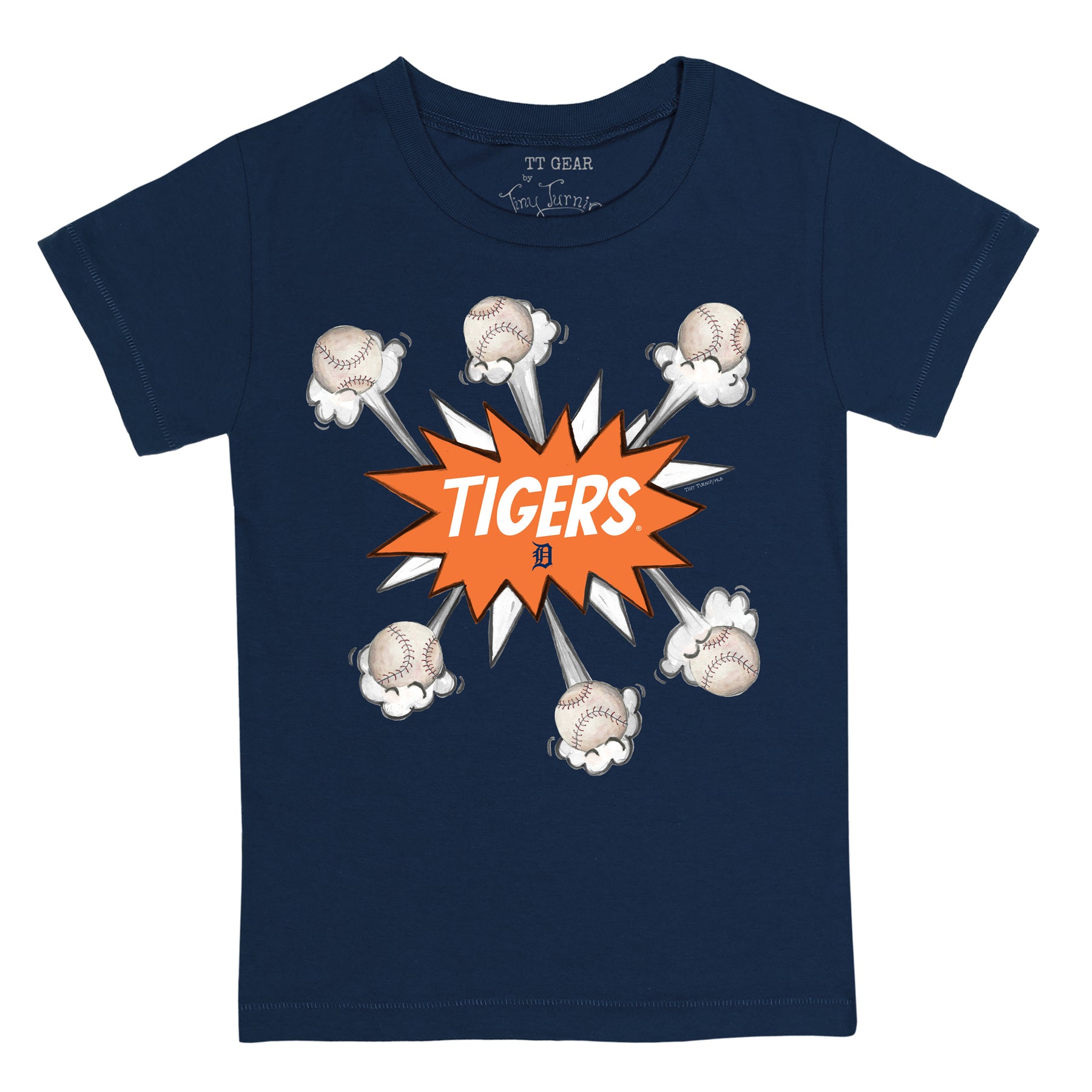 Detroit Tigers Baseball Pow Tee Shirt