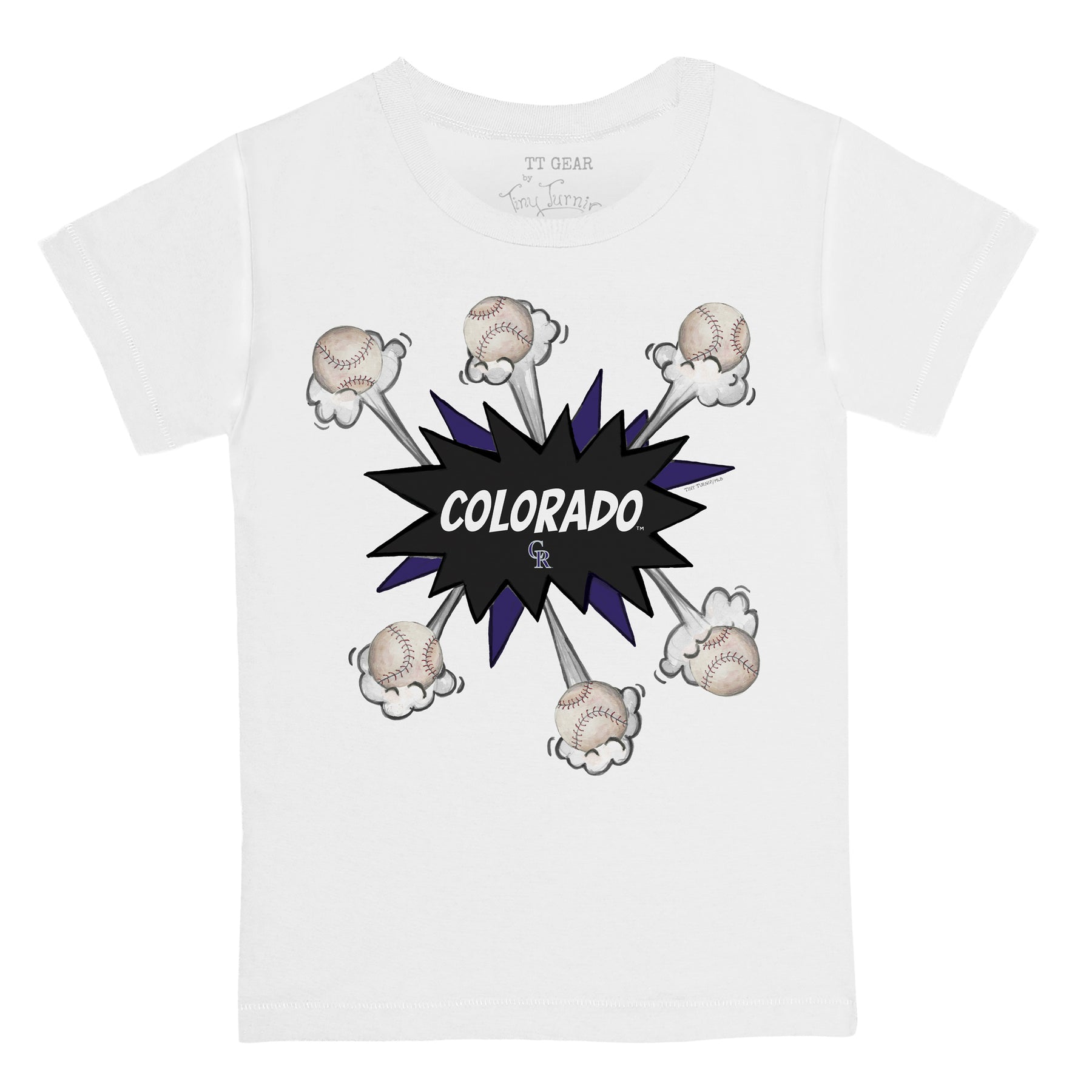 Colorado Rockies Baseball Pow Tee Shirt