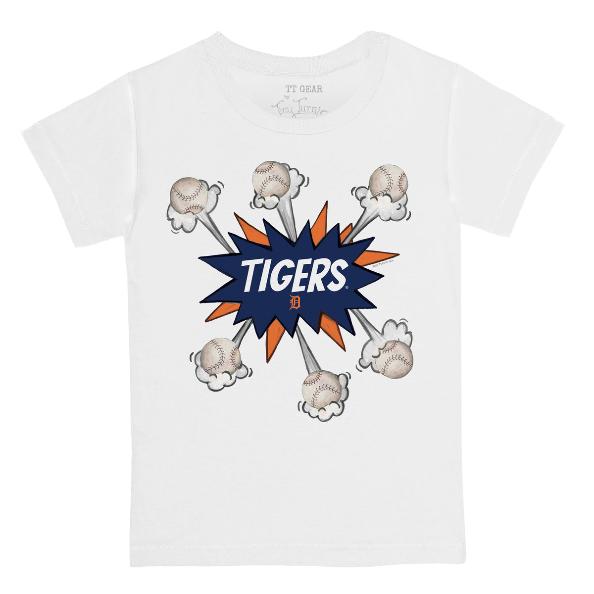 Detroit Tigers Baseball Pow Tee Shirt