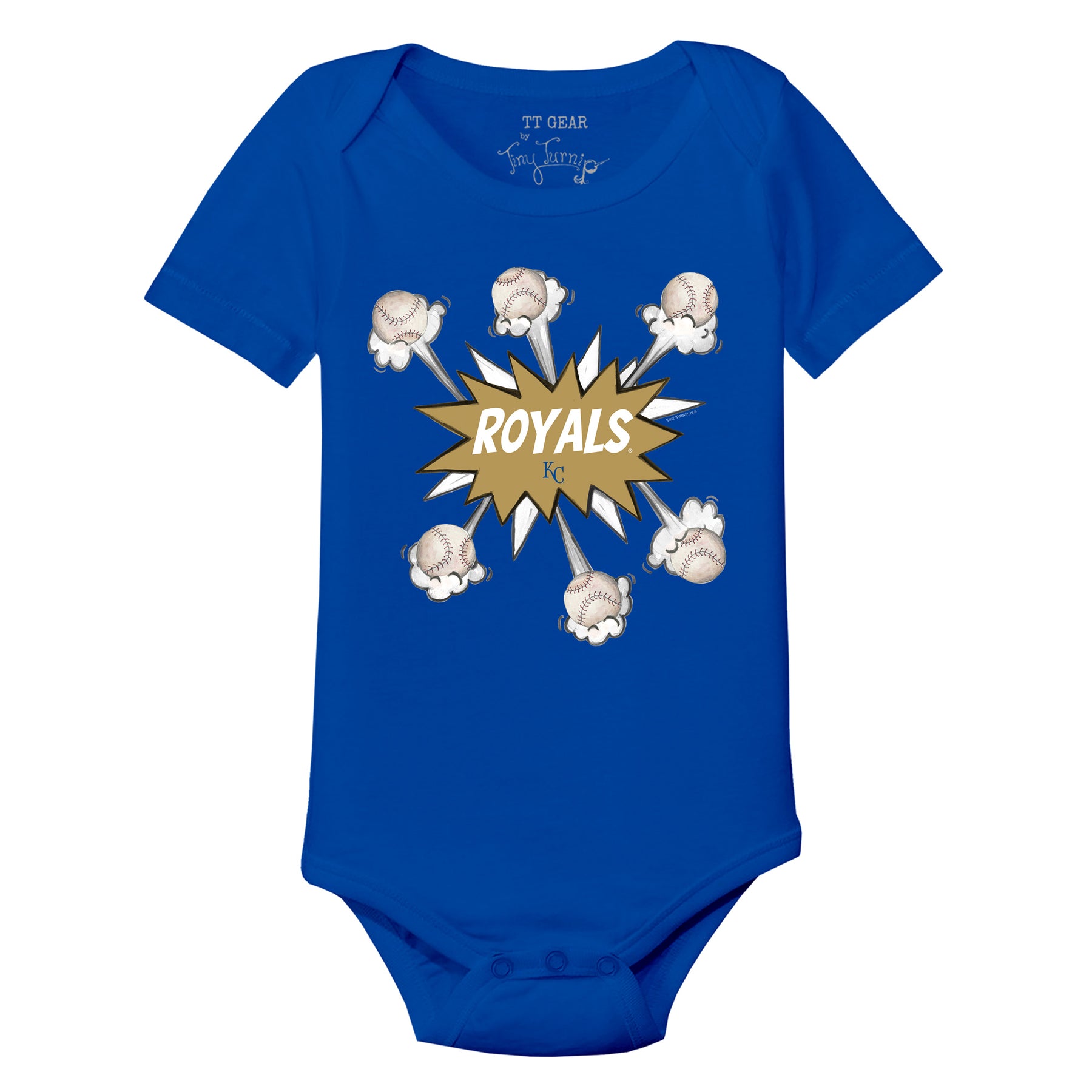 Kansas City Royals Baseball Pow Short Sleeve Snapper