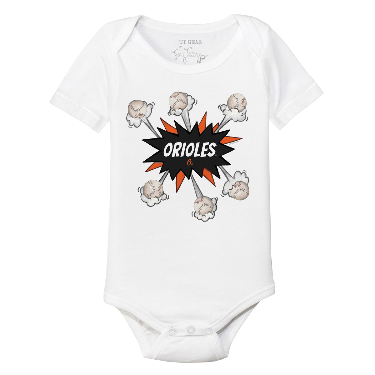 Baltimore Orioles Baseball Pow Short Sleeve Snapper