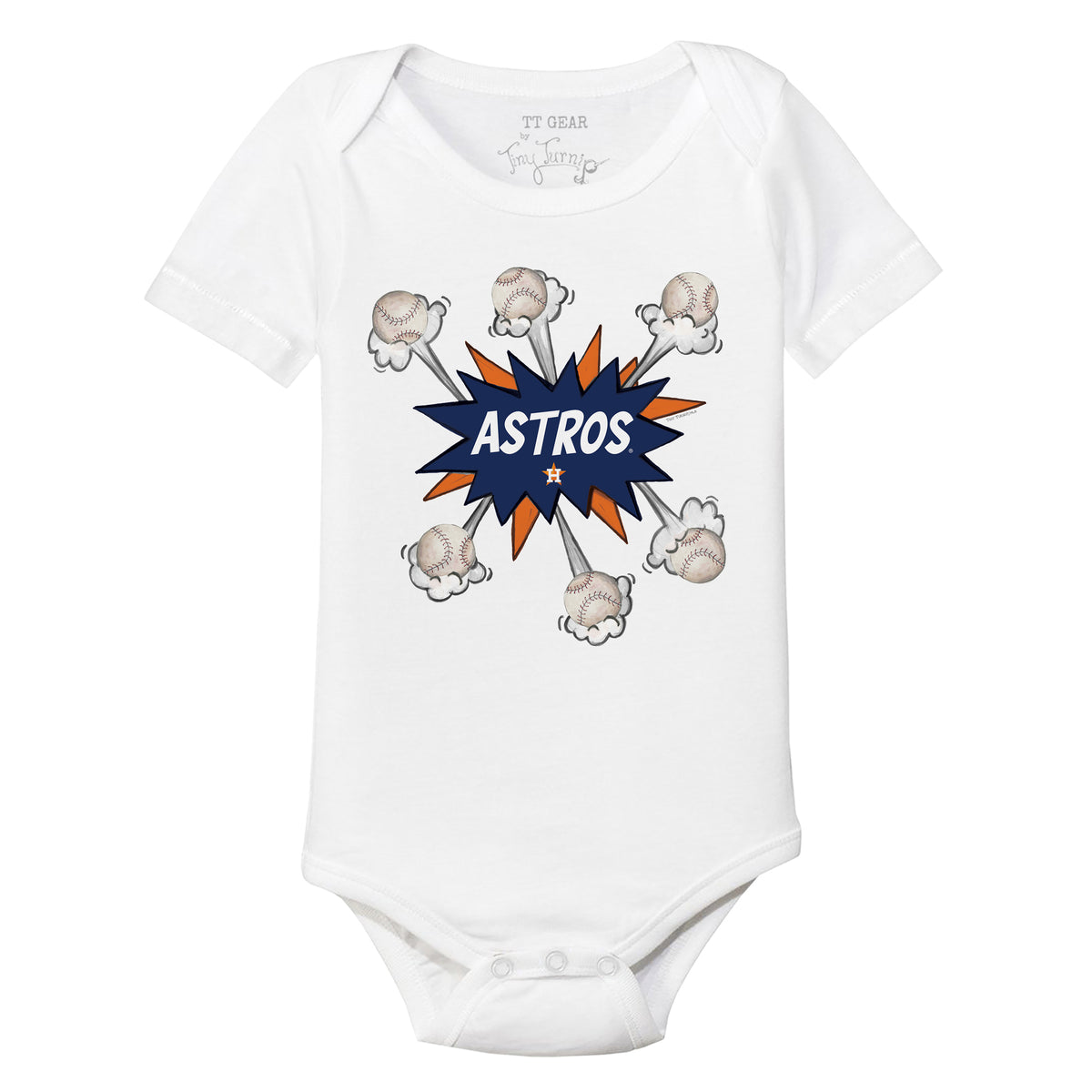 Houston Astros Baseball Pow Short Sleeve Snapper