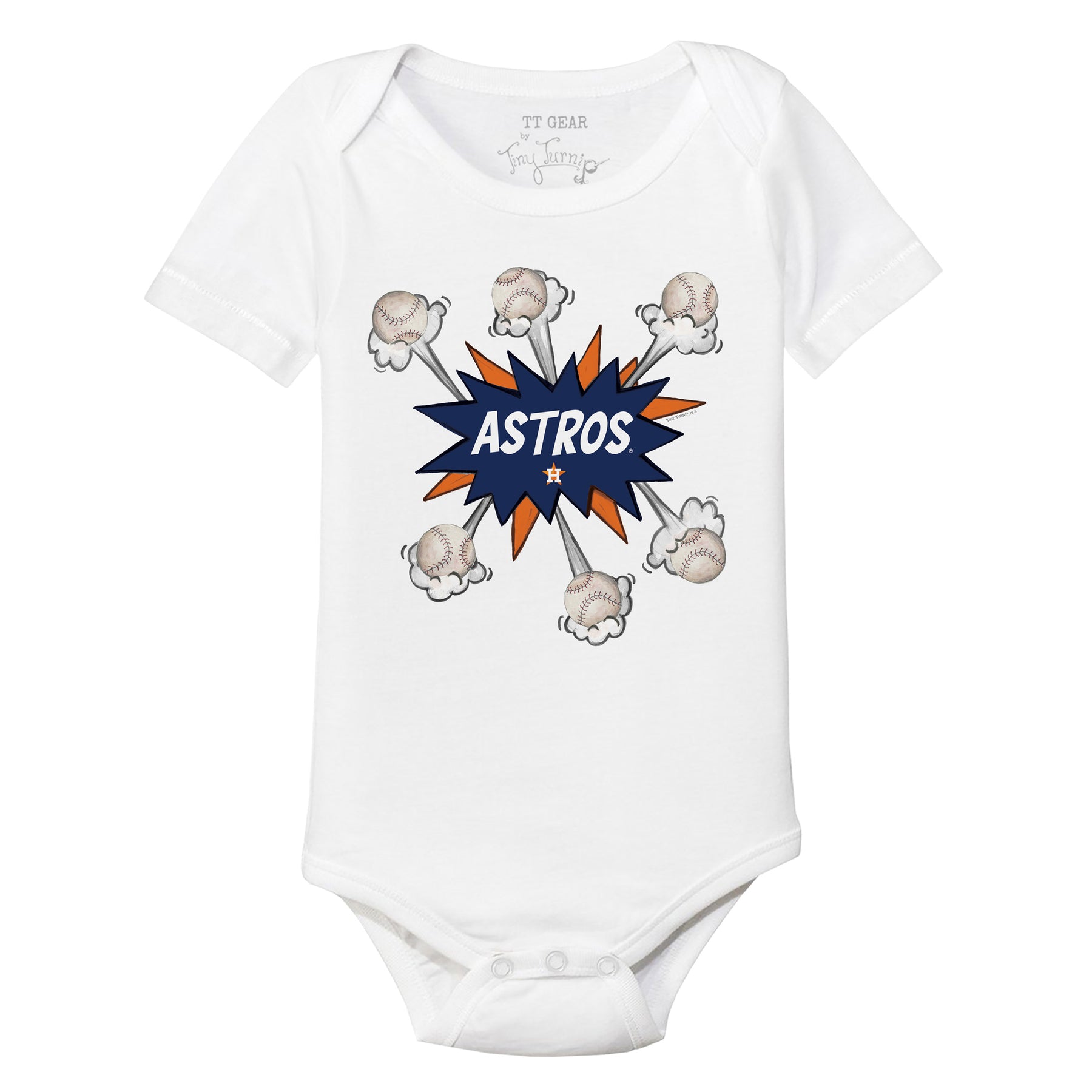 Houston Astros Baseball Pow Short Sleeve Snapper