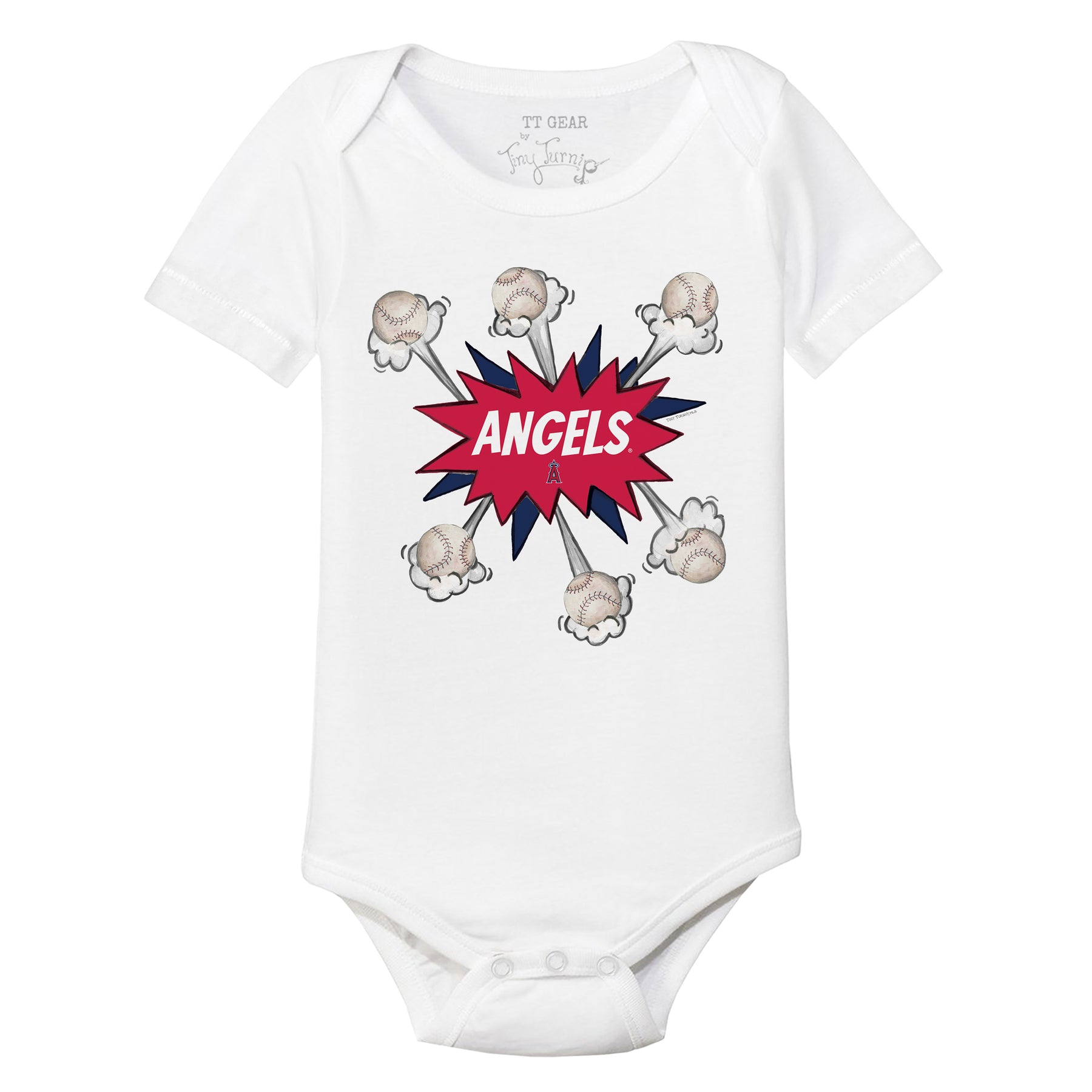 Los Angeles Angels Baseball Pow Short Sleeve Snapper