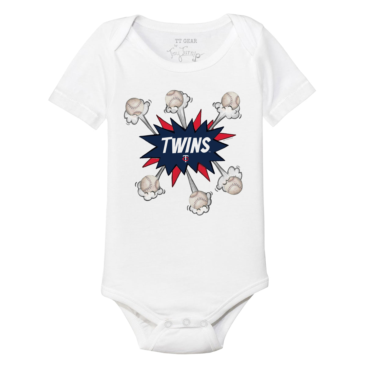 Minnesota Twins Baseball Pow Short Sleeve Snapper