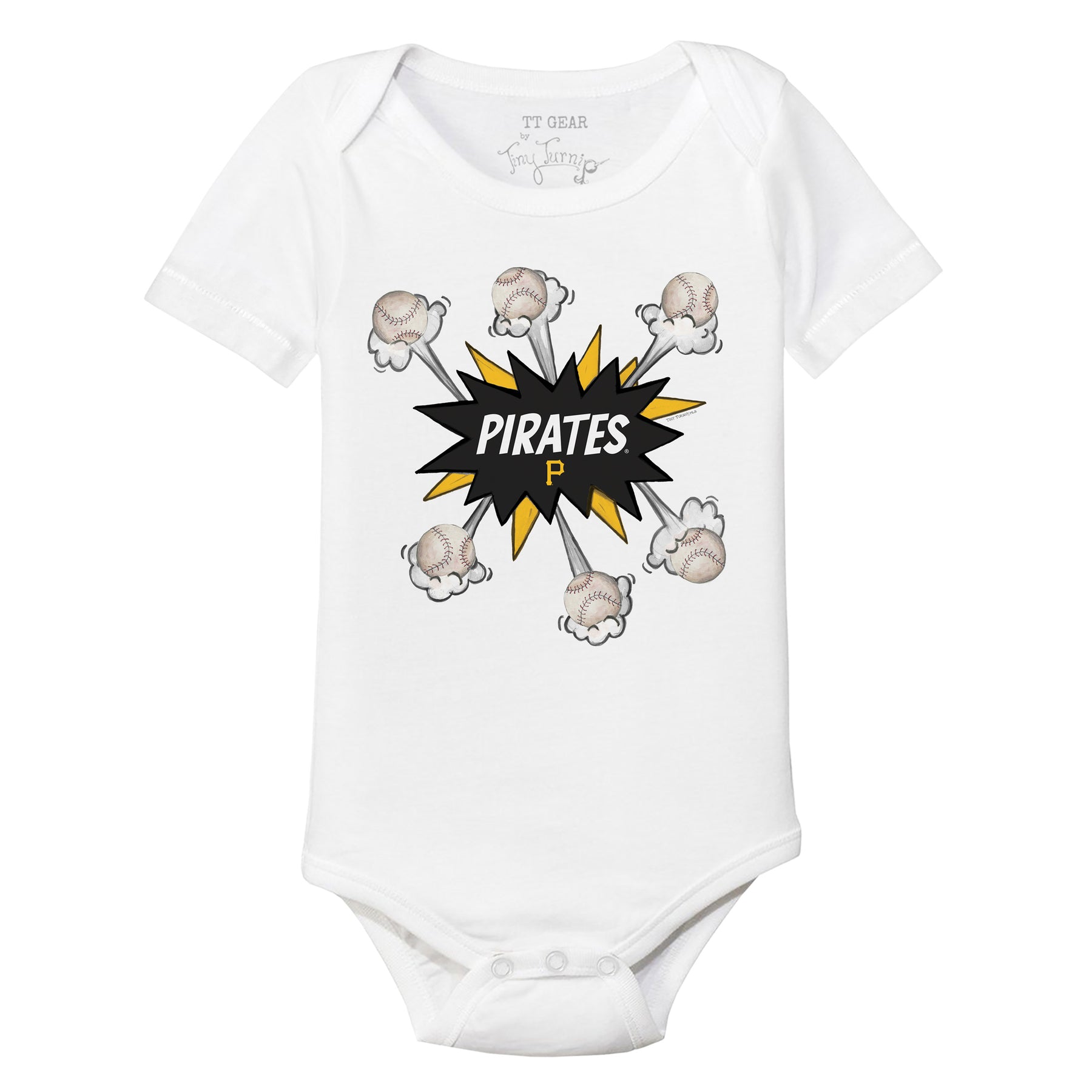 Pittsburgh Pirates Baseball Pow Short Sleeve Snapper