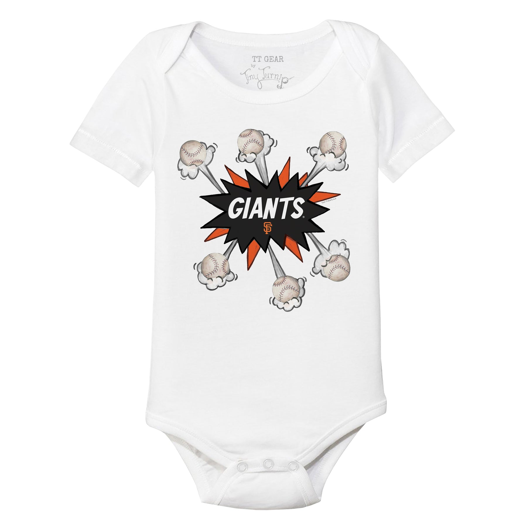 San Francisco Giants Baseball Pow Short Sleeve Snapper