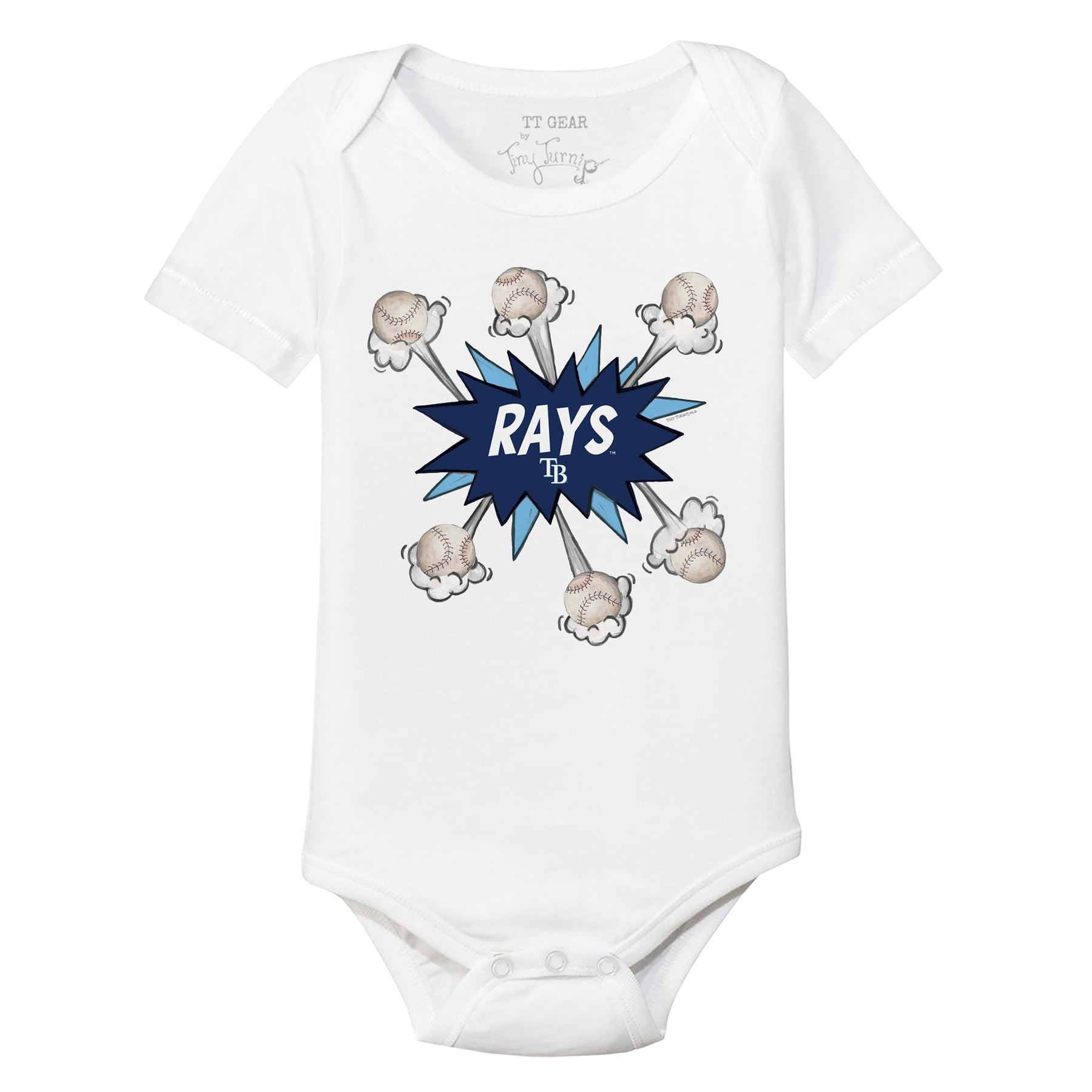 Tampa Bay Rays Baseball Pow Short Sleeve Snapper