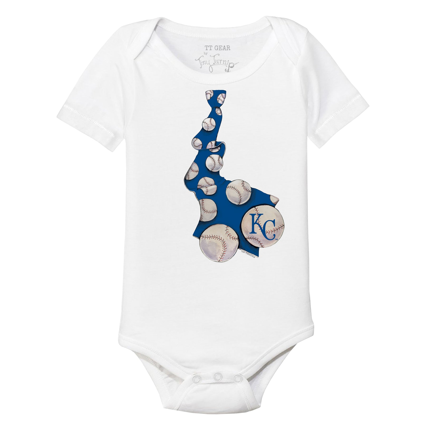Kansas City Royals Baseball Tie Short Sleeve Snapper