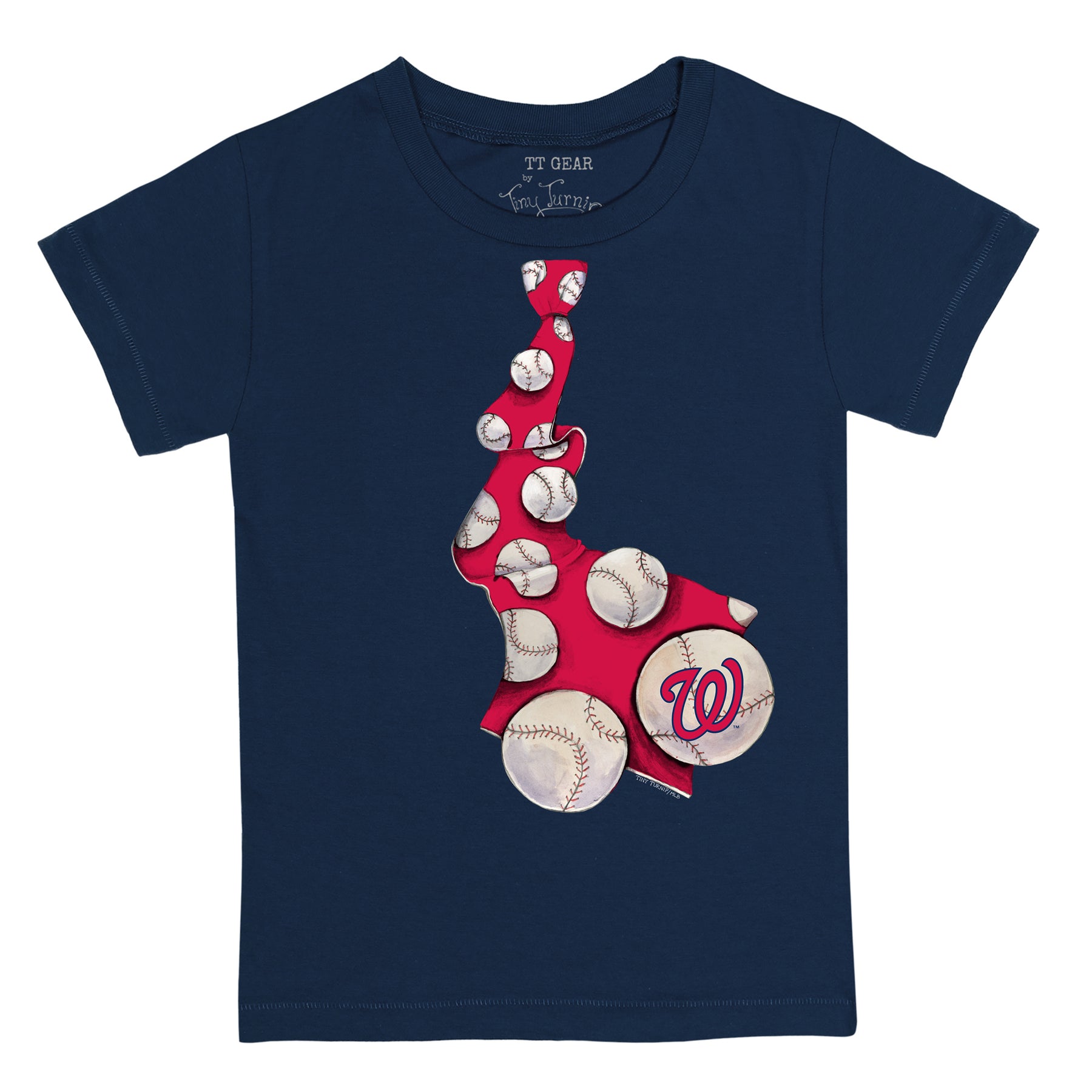 Washington Nationals Baseball Tie Tee Shirt