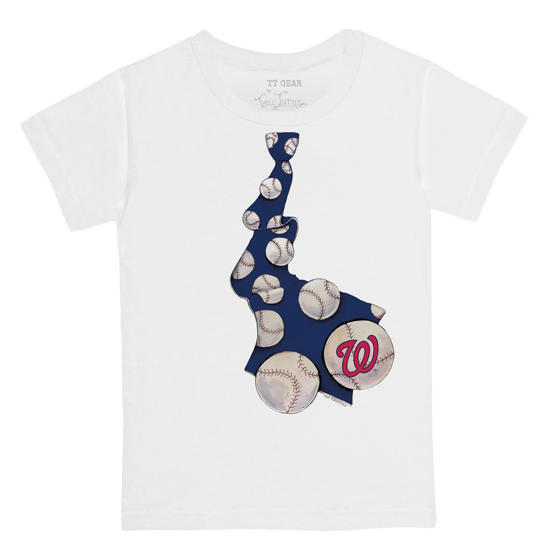 Washington Nationals Baseball Tie Tee Shirt