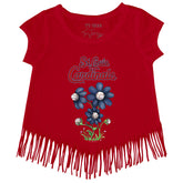 St. Louis Cardinals Blooming Baseballs Fringe Tee