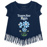 Tampa Bay Rays Blooming Baseballs Fringe Tee