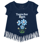 Tampa Bay Rays Blooming Baseballs Fringe Tee