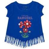 Texas Rangers Blooming Baseballs Fringe Tee