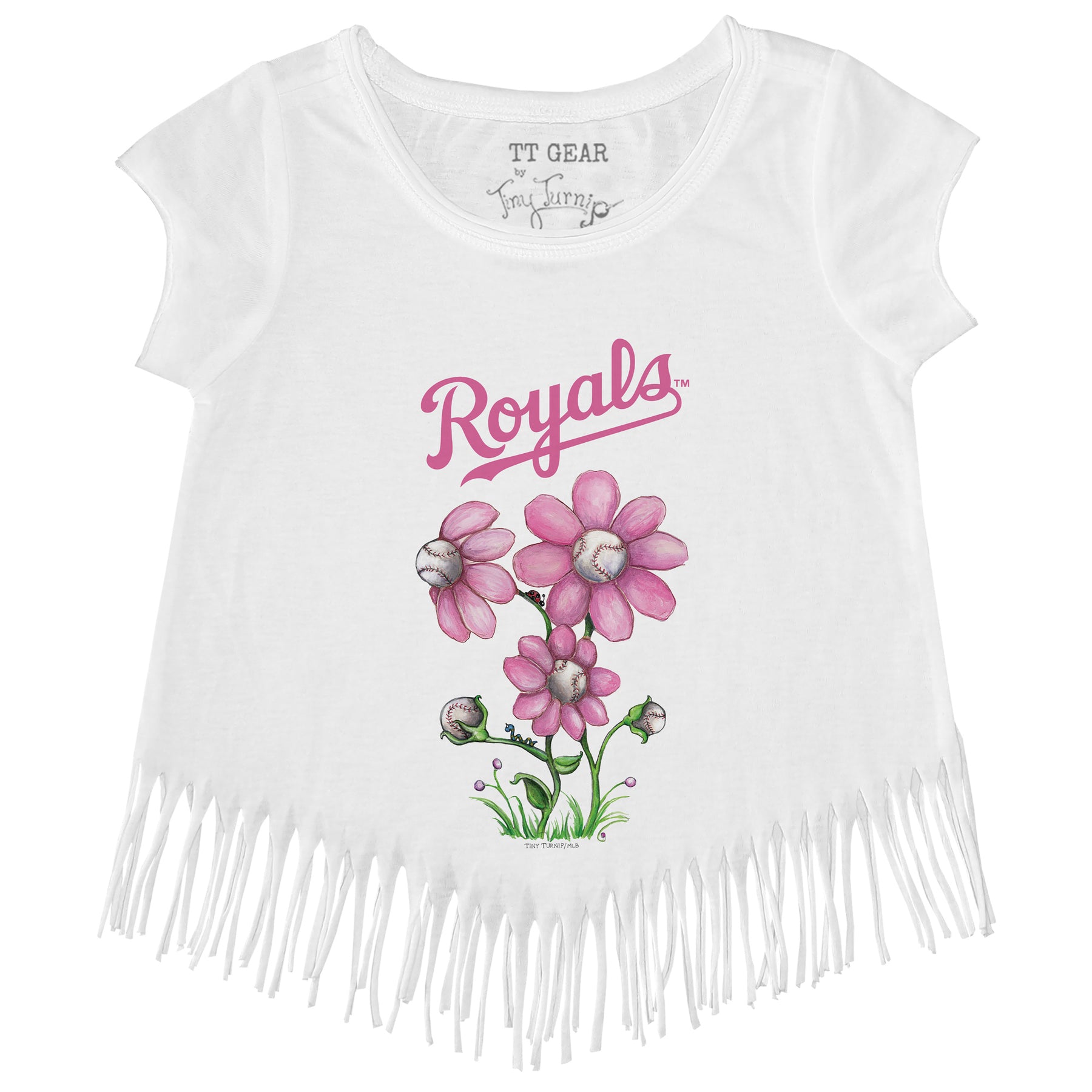 Kansas City Royals Blooming Baseballs Fringe Tee