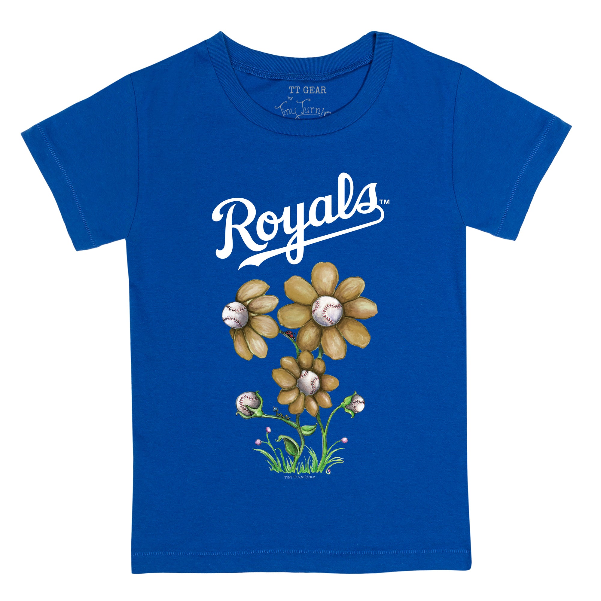 Kansas City Royals Blooming Baseballs Tee Shirt 12M / White