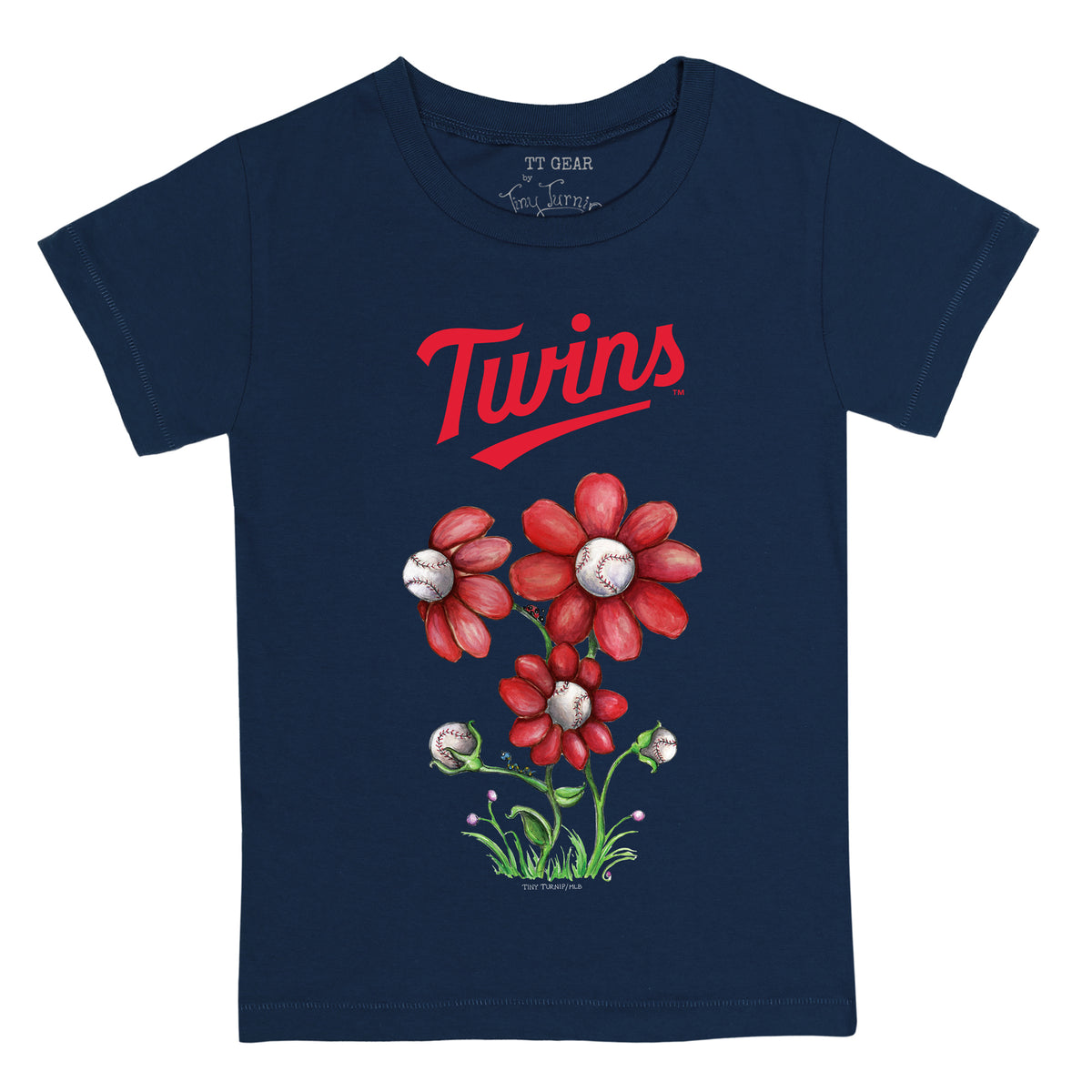 Minnesota Twins Blooming Baseballs Tee Shirt