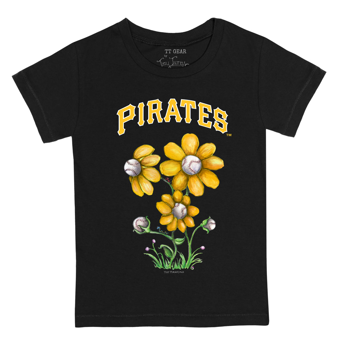Pittsburgh Pirates Blooming Baseballs Tee Shirt