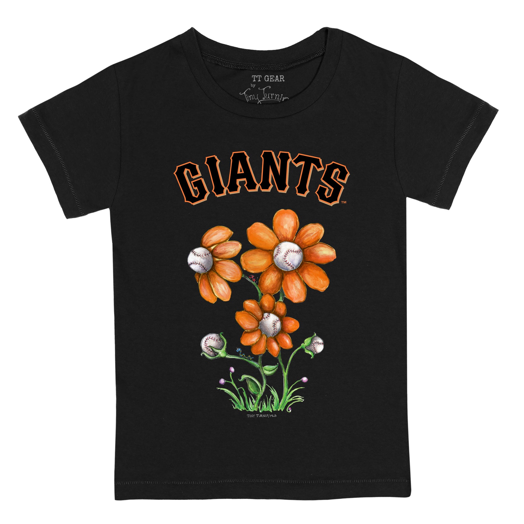 San Francisco Giants Blooming Baseballs Tee Shirt