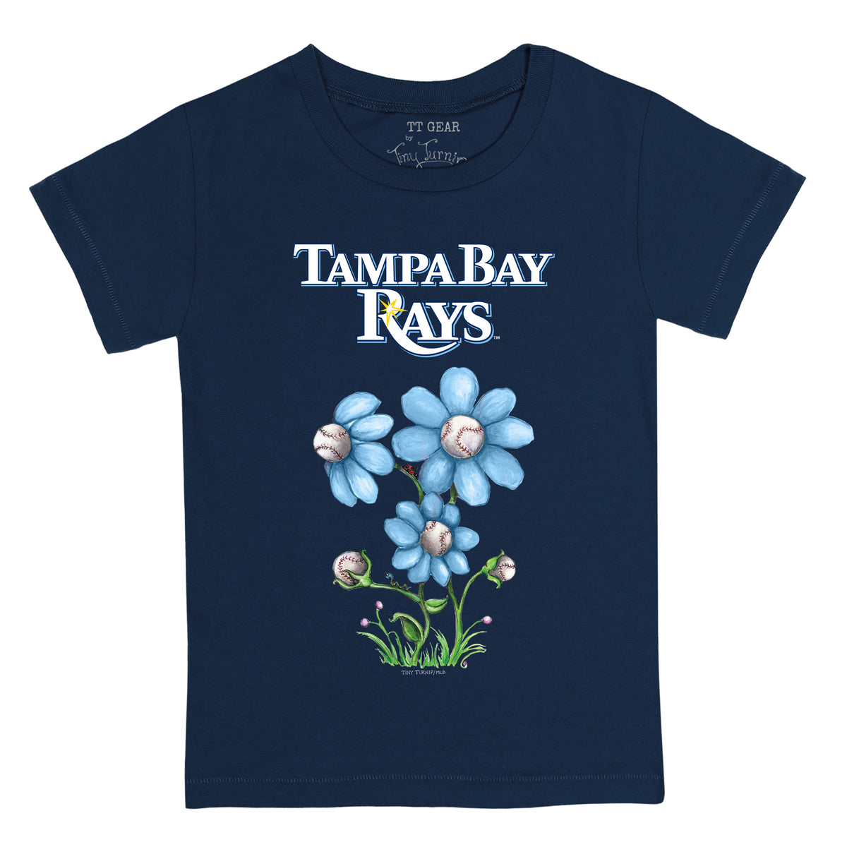 Tampa Bay Rays Blooming Baseballs Tee Shirt