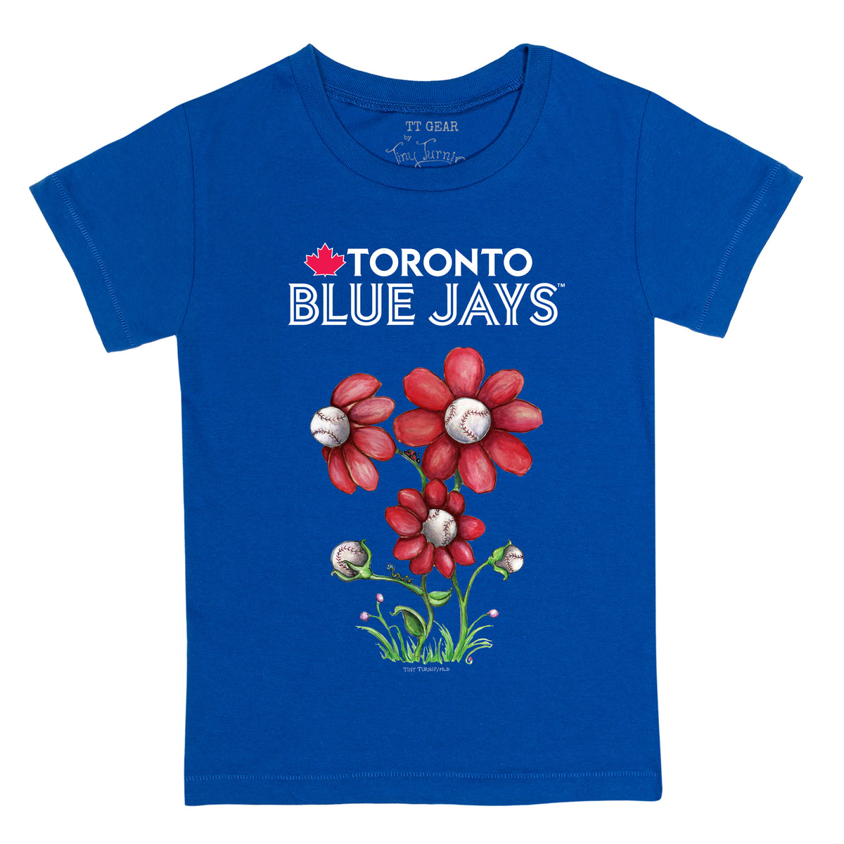 Toronto Blue Jays Blooming Baseballs Tee Shirt