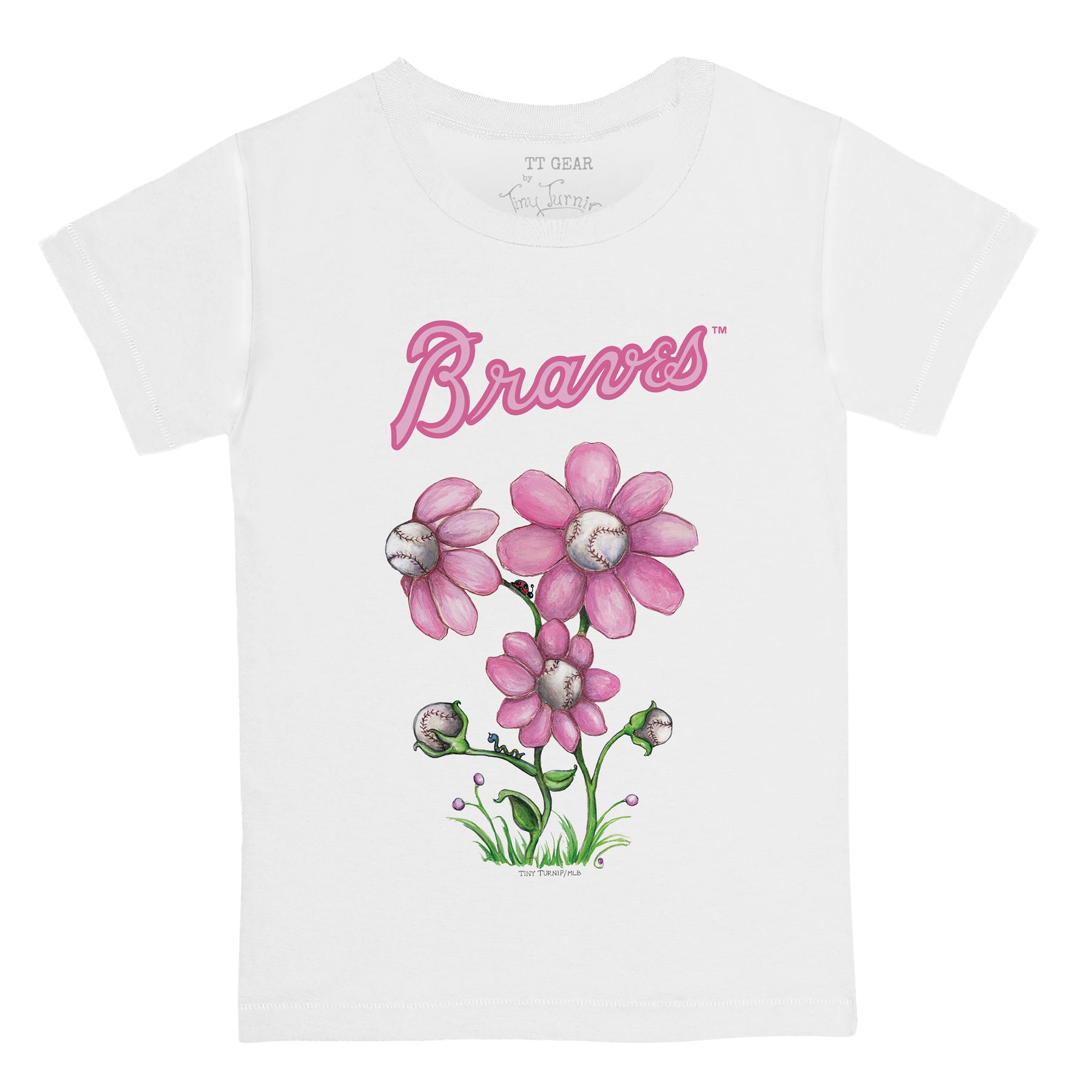 Atlanta Braves Blooming Baseballs Tee Shirt