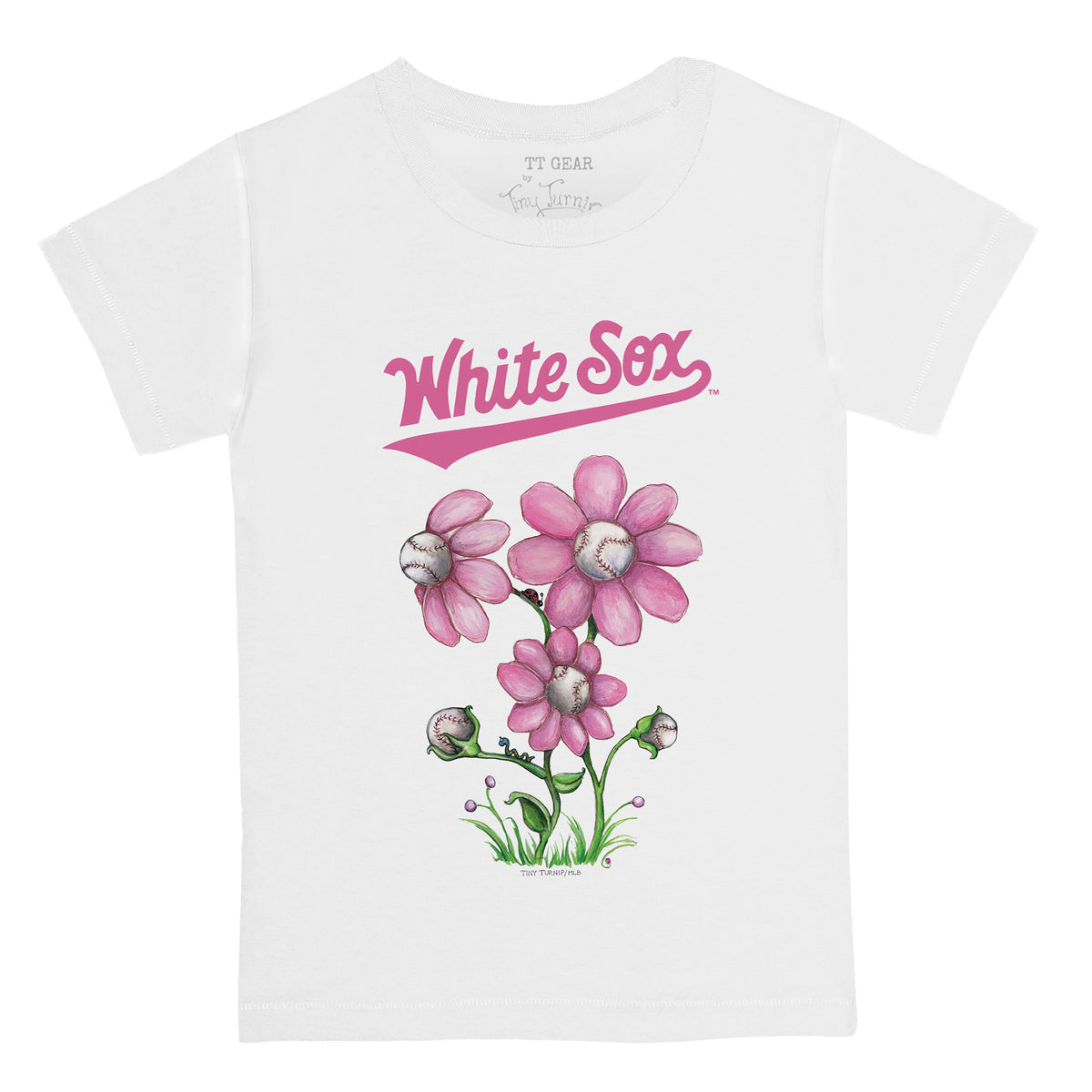 Chicago White Sox Blooming Baseballs Tee Shirt