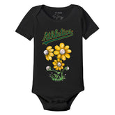 Oakland Athletics Blooming Baseballs Short Sleeve Snapper