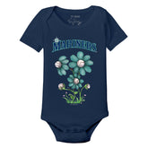 Seattle Mariners Blooming Baseballs Short Sleeve Snapper