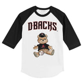 Arizona Diamondbacks Teddy 3/4 Black Sleeve Raglan