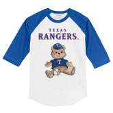 Texas Rangers Teddy 3/4 Royal Blue Sleeve Raglan
