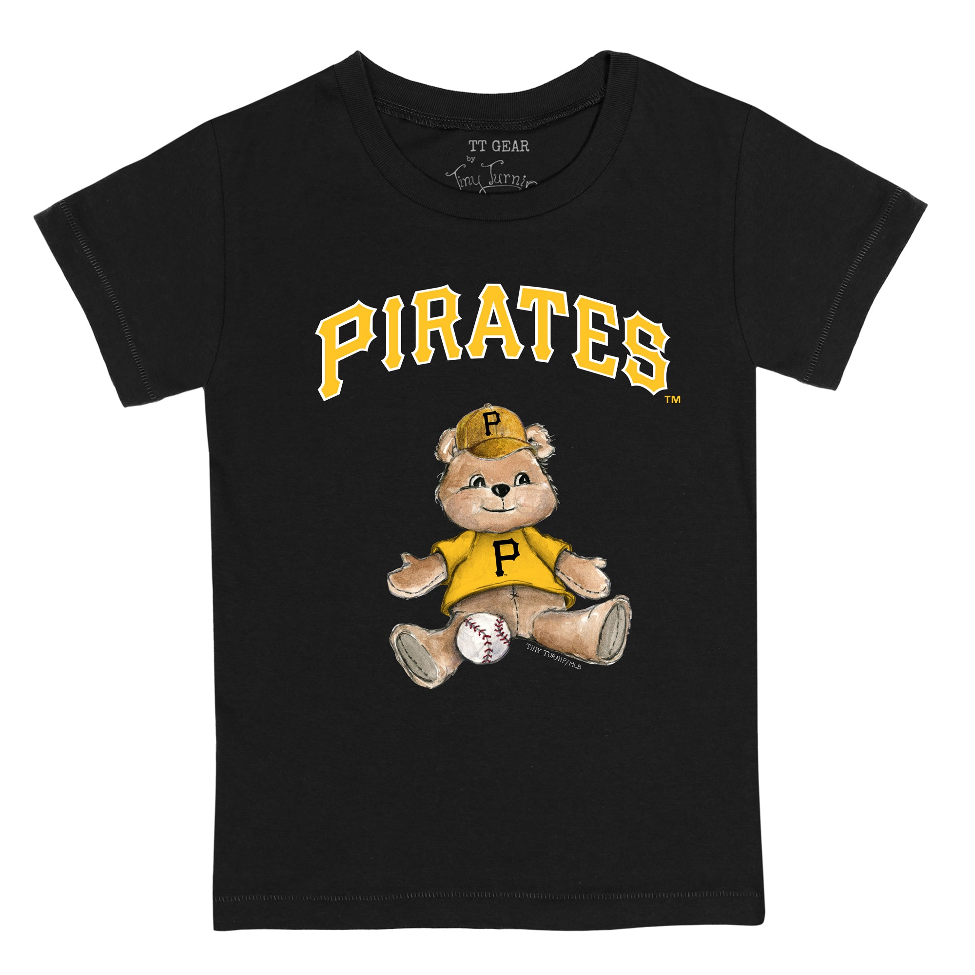 Youth Tiny Turnip White Pittsburgh Pirates Teddy Boy T-Shirt Size: Large